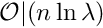 $ {\cal O|}(n \ln \lambda)$